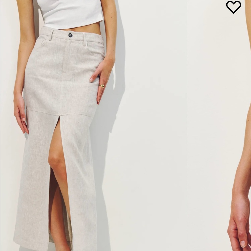 Brand new linen maxi skirt